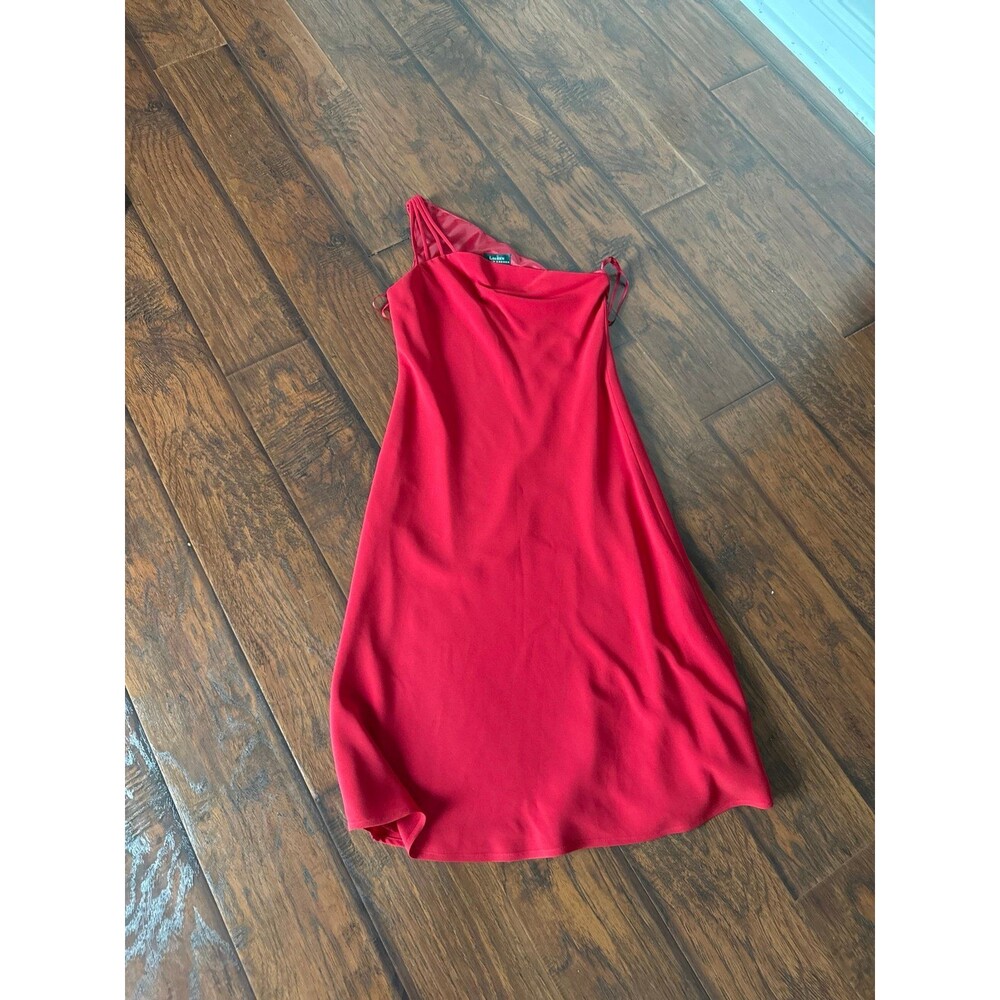 Lauren Ralph Lauren One-Shoulder Dress – Size 10